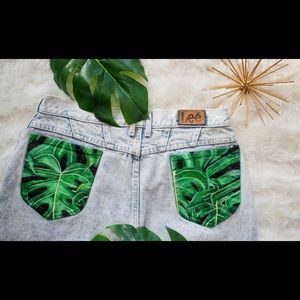 Vintage 80s, High waisted, Acid washed LEE jeans